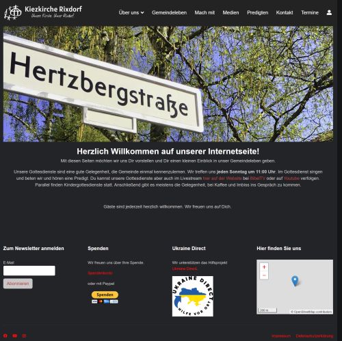 Screenshot Kiezkirche Rixdorf